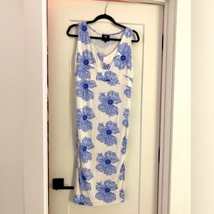 Madderson London maternity dress blue floral Medium